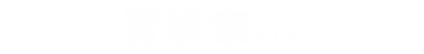 冒険家タイプ
